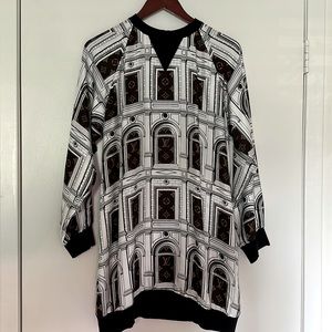 Louis Vuitton Silk Sweatshirt Dress